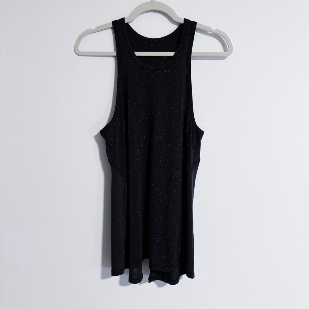 Lululemon - Black Speckled All Tied Up Tank